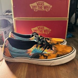 Size 13 vans era tie dye acid customs
